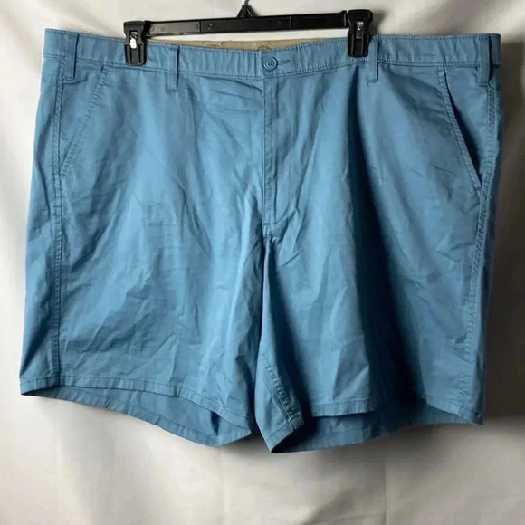 DOCKERS FLEX COMFORT SHORTS BIG MENS SIZE 50 STEEL BLUE COLOR EUC CLEAN - Picture 3 of 13